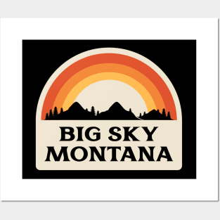 Big Sky Montana Retro Posters and Art